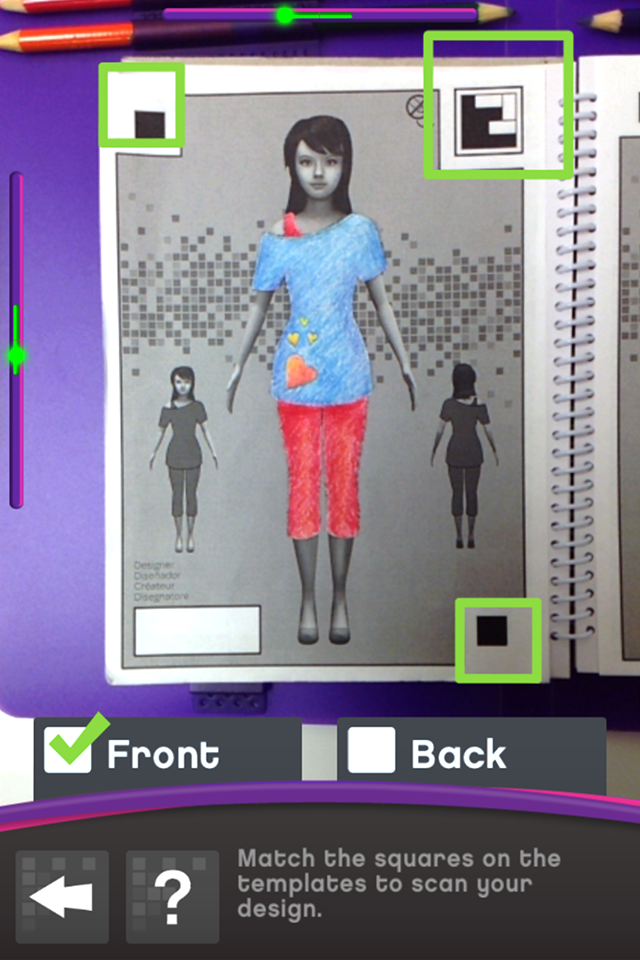 Android application Crayola Virtual Fashion Show screenshort