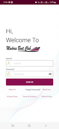 Android application Madras Boat Club screenshort