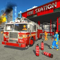 Пожарный грузовая машина тренажер: спасение игры
