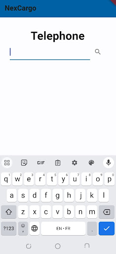 Android application NexCargo screenshort