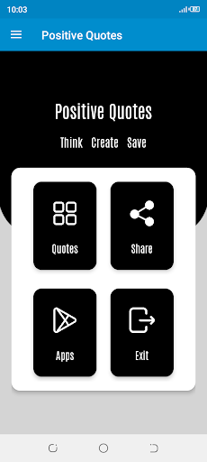 Android application Positive Quotes App screenshort