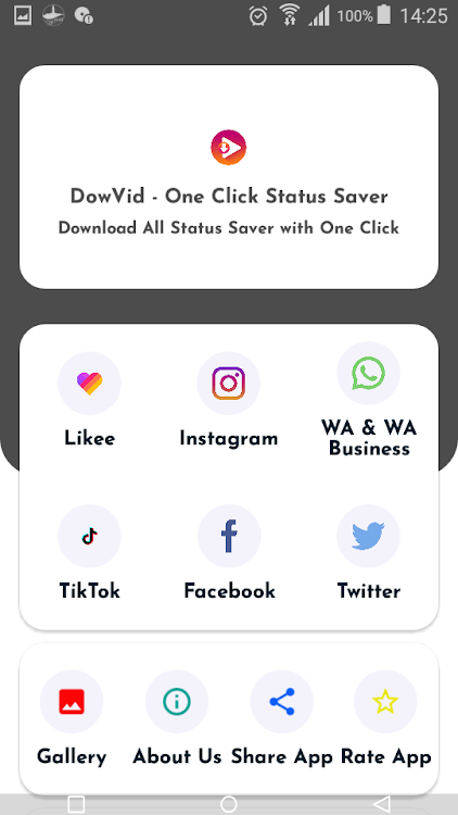 DowVid - One Click Status Save - 1.0 - (Android)