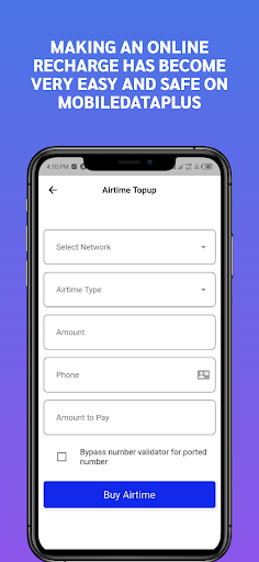 MOBILE DATA PLUS Screen 2