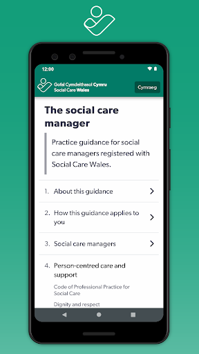 Android application The Social Care Manager screenshort