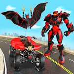 Cover Image of Download Flying Bat Robot Transform - ATV Bike Robot Game 1.7 APK