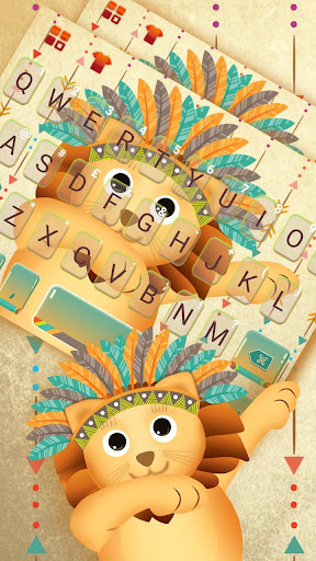 Android application Cuteness Lion Chief Keyboard T screenshort