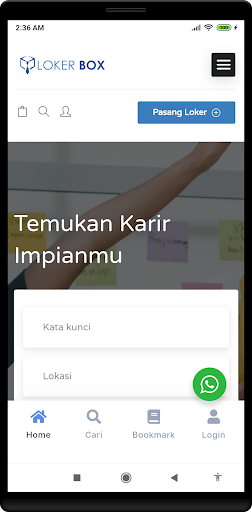 Android application Lokerbox : Cari Lowongan Kerja screenshort