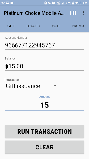 Platinum Choice Bankcard Gift Screen 3