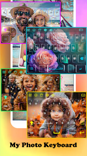 Android application Pink Roses Keyboard screenshort