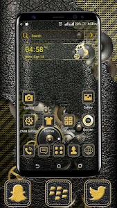 Leather Gears Launcher Theme Unknown