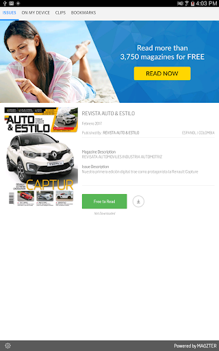 Android application REVISTA AUTO & ESTILO MAGAZINE screenshort