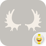 Lovely Deer Antlers Stickers icon