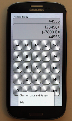Simple calculator Screen 2