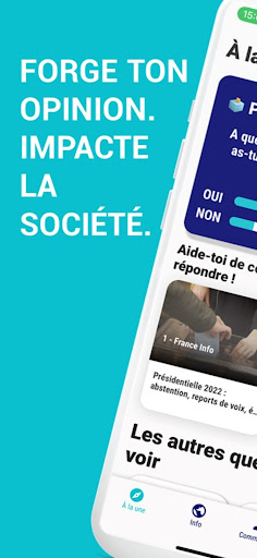 Android application Qui pense quoi ? screenshort