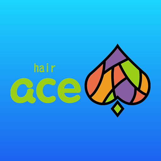 宇城市の美容室 hair ace logo