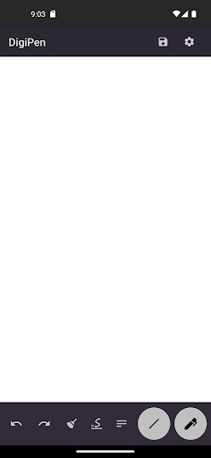 Android application DigiPen: Digital Signature. screenshort