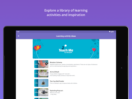 Screenshot of Storypark for Families