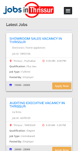 Jobs In Thrissur