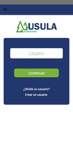 Android application Usula Móvil screenshort