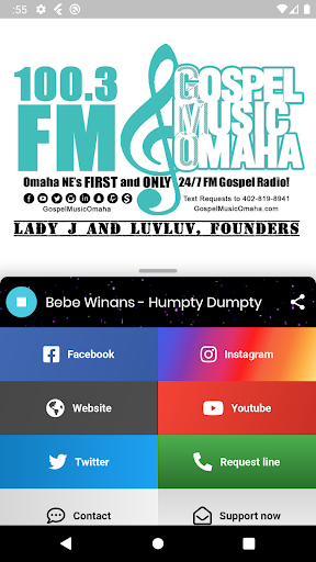 Android application Gospel Music Omaha screenshort