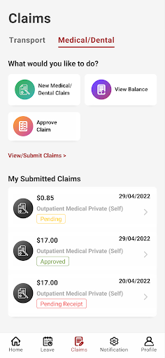 MINDEF/SAF ESS Screenshot 4 - AppWisp.com