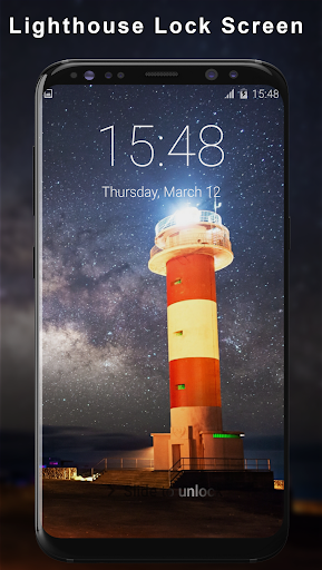 Android application Lighthouse Pattern Lock Screen screenshort
