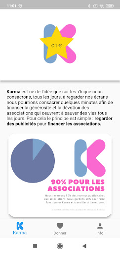 Android application Karma screenshort