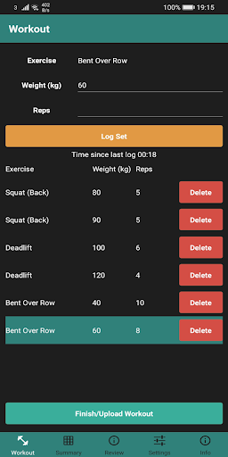 Levelifts - strength tracker