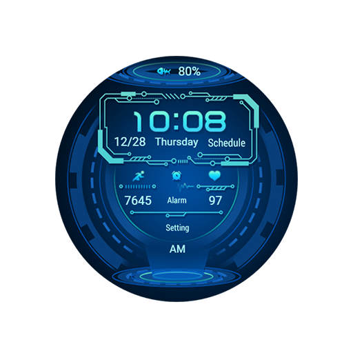 Tech Blue For Wear OS logo