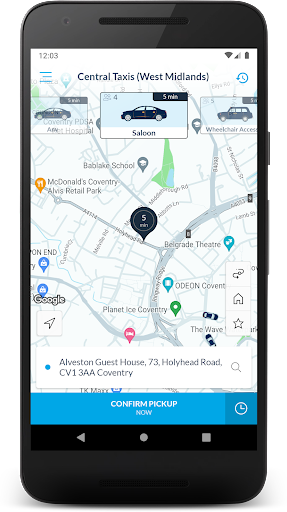 Central Taxis (West Midlands) Screen 3