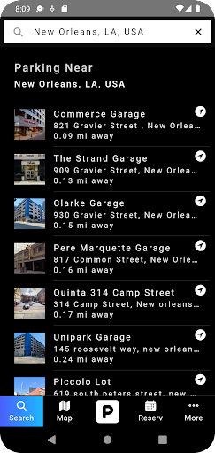 Android application PMSI Parking screenshort