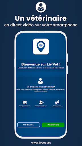 Android application Liv'Vet screenshort