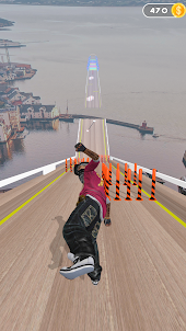 Ragdoll down hill Racing