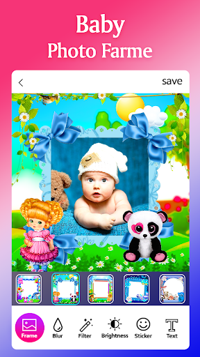 Android application Baby Photo Frame Editor screenshort