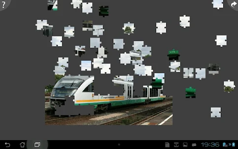 列車のジグソーパズル