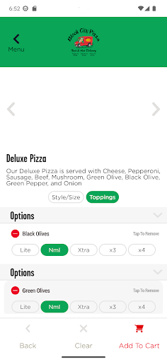 Screenshot of Block City Pizza
