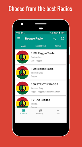 Android application Radio Reggae Worldwide screenshort