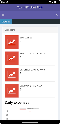Android application Team Efficient Tech screenshort