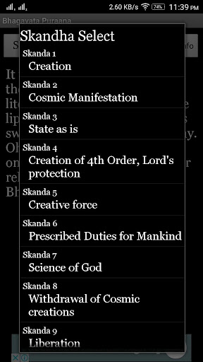 Bhagavata Reference Screen 3