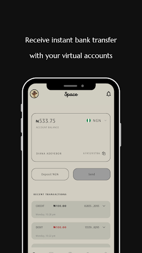 Space Wallet Screen 2