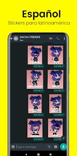 Gacha Stickers to chat with friends Apk Download 4