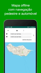 Mapa offline de Madeira e guia de viagem