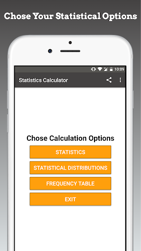Screenshot of Statistics Calculator