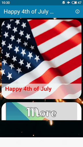 Android application Happy 4th of July Greetings screenshort