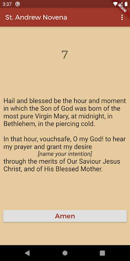 Android application St. Andrew Novena screenshort