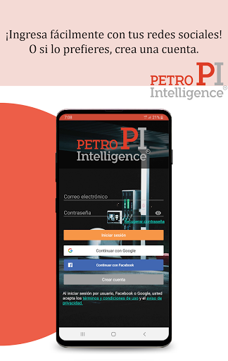 Android application Precios gasolina en México screenshort