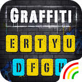 Yellow Graffiti Wall Keyboard Theme icon