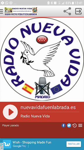 Android application Radio Nueva Vida screenshort