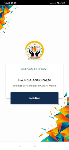 Android application Escete - CU Semangat Warga screenshort