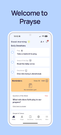 Android application Prayse screenshort